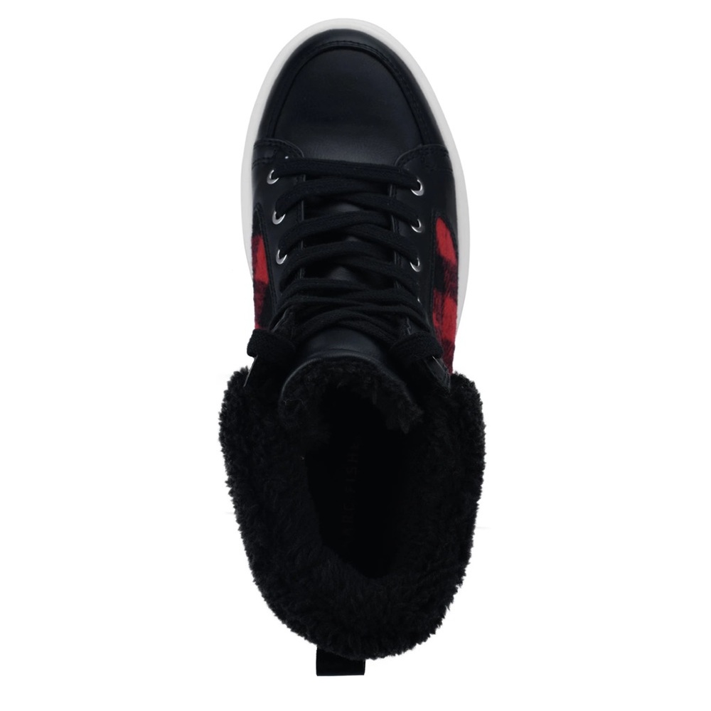 New Marc Fisher Fellow buffalo plaid sneaker - Picture 4 of 10